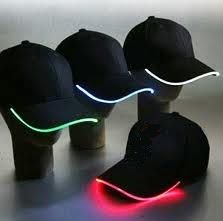 VALAISTU LED-LIPPIKSET / PARTY CAPS - V&Auml;RI: VIHRE&Auml; (12 kpl)