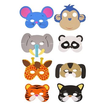 MIX ELÄINMASKIT FOAMISTA (24 kpl)