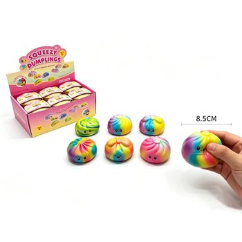 RAGE - Puristeltava Sateenkaari Dumpling-Squishy SUURI - PU-vaahto (12 kpl)