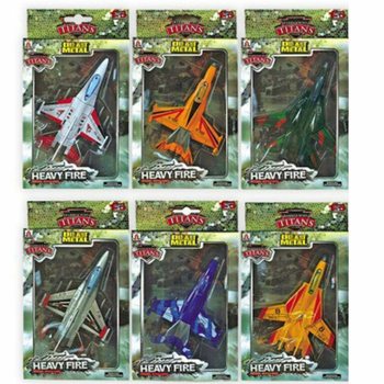 Metalliset Die-Cast F16-Lentokoneet (6 kpl)