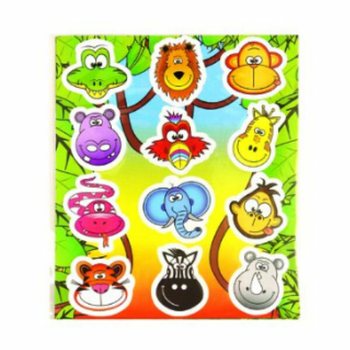 FUN STICKERS &ndash; MALLI: VIIDAKON EL&Auml;IMET (120 kpl)