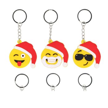 JOULU-SMILEY-AVAIMENPER&Auml;T (12 kpl)