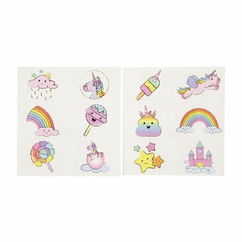 Yksisarvinen Fun-tatuoinnit &ndash; Malli: Unicorn (96 kpl)