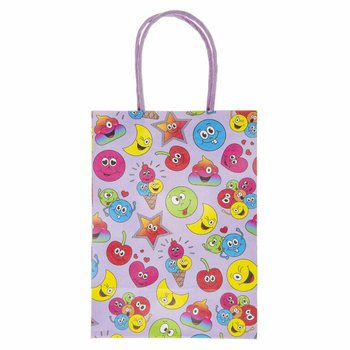 Smiley-paperilahjapussit - 16x9x22 cm (12 kpl)