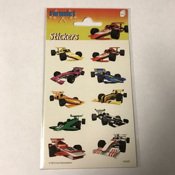 TARRA-ARKKI: FORMULA 1 -KILPA-AUTOT, 16 x 9 cm (10 kpl)