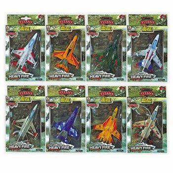 Metalliset Die-Cast F16-Lentokoneet (6 kpl)