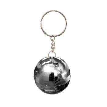Hopeiset Discopollo Avaimenperät (12 kpl setti)