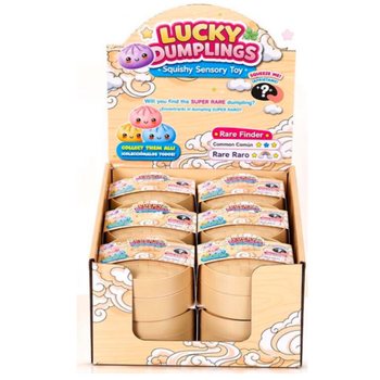 RAGE - LUCKY DUMPLINGS - Puristeltava Squishy-nyytti ISO Koko 8.5 x 8.5 x 4.8 Cm - DISPLAY-LAATIKOSSA (12 kpl)