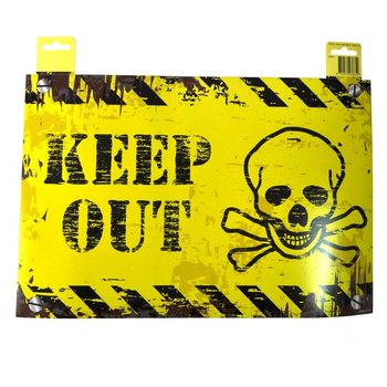 KORISTEELLINEN OVIKYLTTI - "DANGER" / "KEEP OUT" (12 kpl)