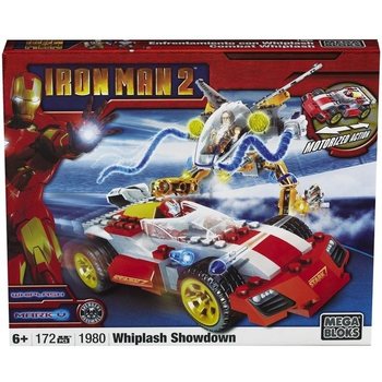 MEGA BLOKS Iron Man 2 Whiplash Showdown - 1980 Rakennussarja
