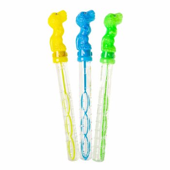 Dinosaurus-saippuakuplamiekka 25 cm myyntitelineess&auml; (24 kpl)