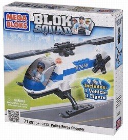 MEGABLOKS BLOK SQUAD POLIISIHELIKOPTERI - 2433 (1 kpl)