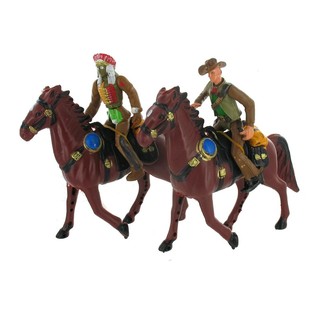 COWBOYT JA INTIAANIT HEVOSELLA (8 kpl)