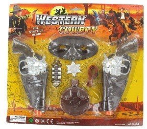WESTERN COWBOY -LEIKKISETTI (6 kpl)