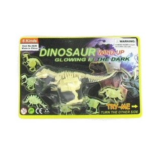 VETETTÄVÄ HOHTAVA DINO (6 kpl)