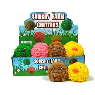 Squishy Farm Gritters Puristuspallot Valolla (12 kpl)