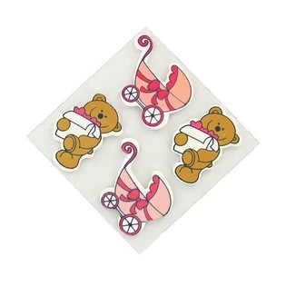 Koristetarrat - Babyrosa (20 kpl)