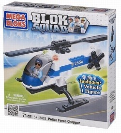 MEGABLOKS BLOK SQUAD POLIISIHELIKOPTERI - 2433 (1 kpl)