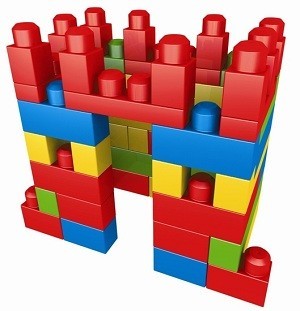 MEGA BLOKS Rakennuspalikat Laukussa (70 Osaa) - 8309