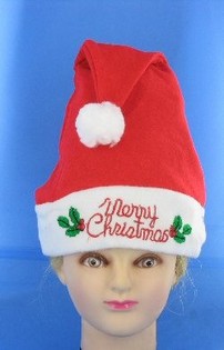 Vilkkuva Tonttulakki "Merry Christmas" (12 kpl)