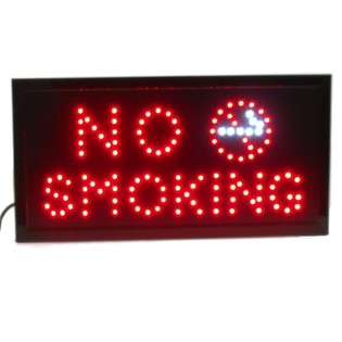 LED-Mainoskyltti - NO SMOKING