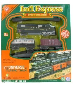 Klassinen Lelujunasetti INTERNATIONAL TRAIN EXPRESS