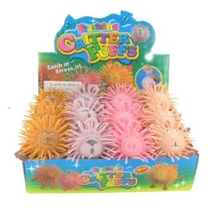 Valolliset Glitter-pufferpallot (12 kpl)