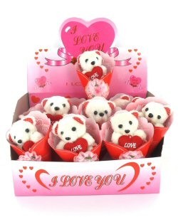 I LOVE YOU -NALLE DISPLAYSSA (12 kpl)