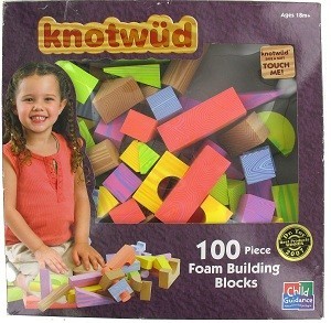 KNOTWUD 100 Vaahtomuovista Rakennuspalikkaa (4 kpl)