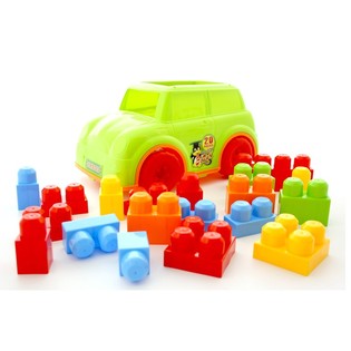 Auto Suurilla Rakennuspalikoilla (2 kpl)