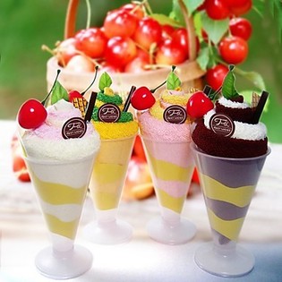 Sorbetin muotoinen pyyhe (2 kpl)