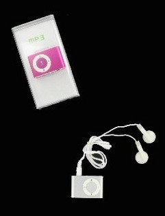 MP3-soitin Korvanapeilla - 4GB (Lajitellut Värit)