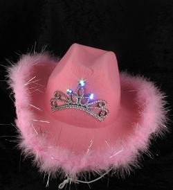 COWBOY-HATTU VALOLLA - VAALEANPUNAINEN (6 kpl)