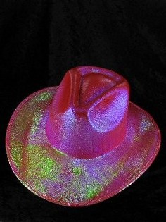 Glitter Cowboy-hattu - Punainen