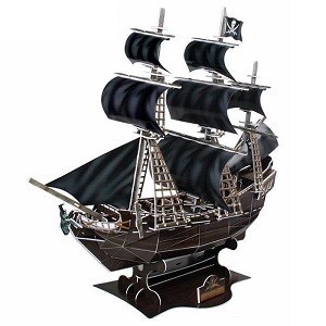 3D-palapeli - Merirosvolaiva Queen Anne's Revenge