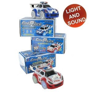 Bump & Go Poliisi-Racer (2 kpl)