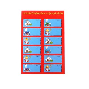 Sinterklaas / Pyh&auml; Nikolaus Lahjatarrat (24 kpl) - 12 kpl Pakkaus