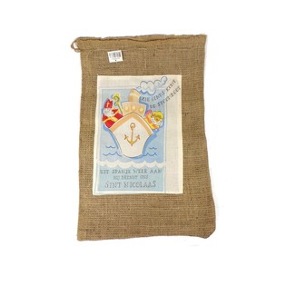 Keskikokoinen Juuttis&auml;kki Sinterklaas / Joulupukki (2 kpl)
