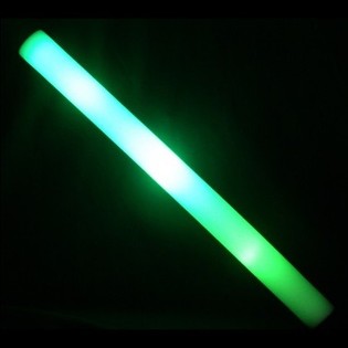 LED-vaahtomuovivalotikku - Vihreä Party-tikku - 45 cm (17 kpl)