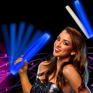 LED Vaahtomuovipatukka Sininen - Party Stick (24 kpl)