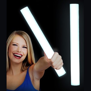 LED Vaahtomuovi Valotikku Yksiv rinen - Juhlatikku - VALKOINEN (24 kpl)