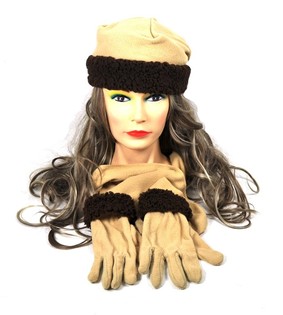 Mikrofleecesetti 3-osainen beige