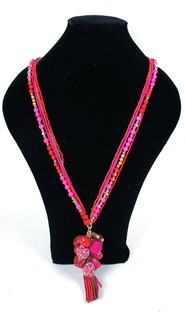 Ibiza-tyylinen Kaulakoru Fuchsia (1 kpl)