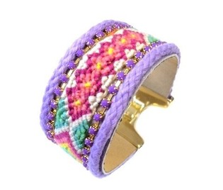 Violetti Ibiza-tyylinen rannekoru (1 kpl)
