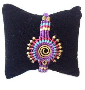 Ibiza-tyylinen Rannekoru Violetti (1 kpl)