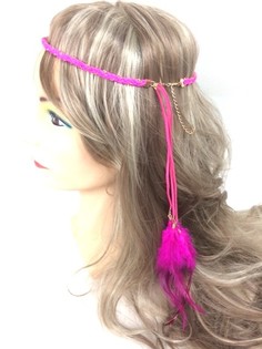 Letitetty hiuspanta sulilla fuksia (1 kpl)