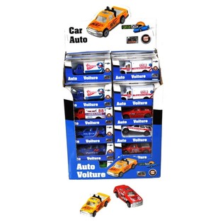 Die-Cast metalliautot myyntitelineess&auml; (36 kpl)