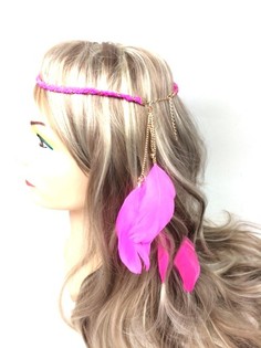 Letitetty hiuspanta sulilla fuksia (1 kpl)