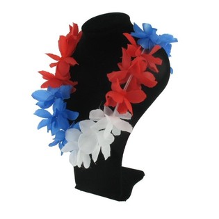 Havaiji-kranssi - Punainen / Valkoinen / Sininen (12 kpl)