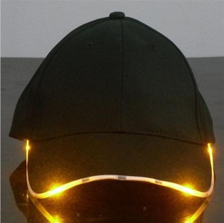 VALO-LED-LIPPIS / PARTY CAPS - V&Auml;RI: ORANSSI (12 kpl)